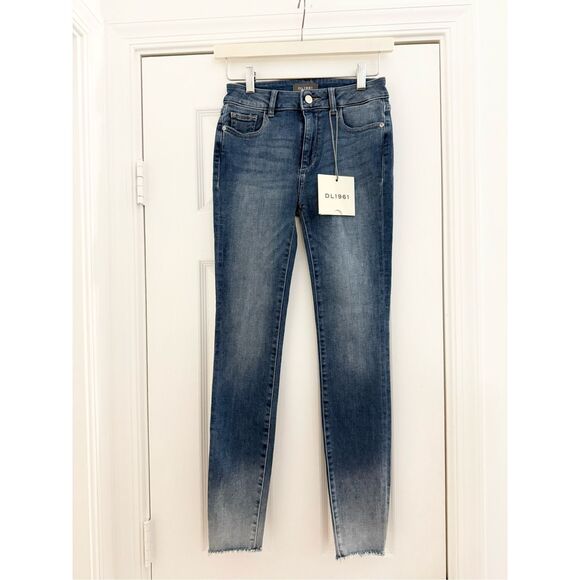 DL1961 Denim - DL1961 Womens Florence Ankle Mid-rise Instasculpt Skinny Malta Jeans Blue 25 NWT